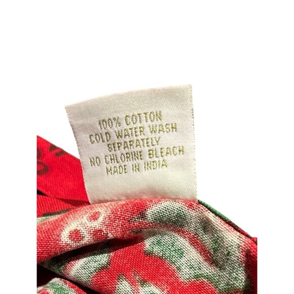 Vintage Plum Cuisine Brook Christmas Apron Holly Print 100% Cotton Red & Green O - Picture 6 of 6